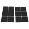 Tefola 12 Fundas Protectoras Negras Antideslizantes y Autoadhesivas para Muebles,