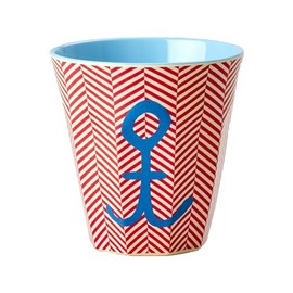 Rice Melamine Cup 100% Melamine Anchor Print Medium