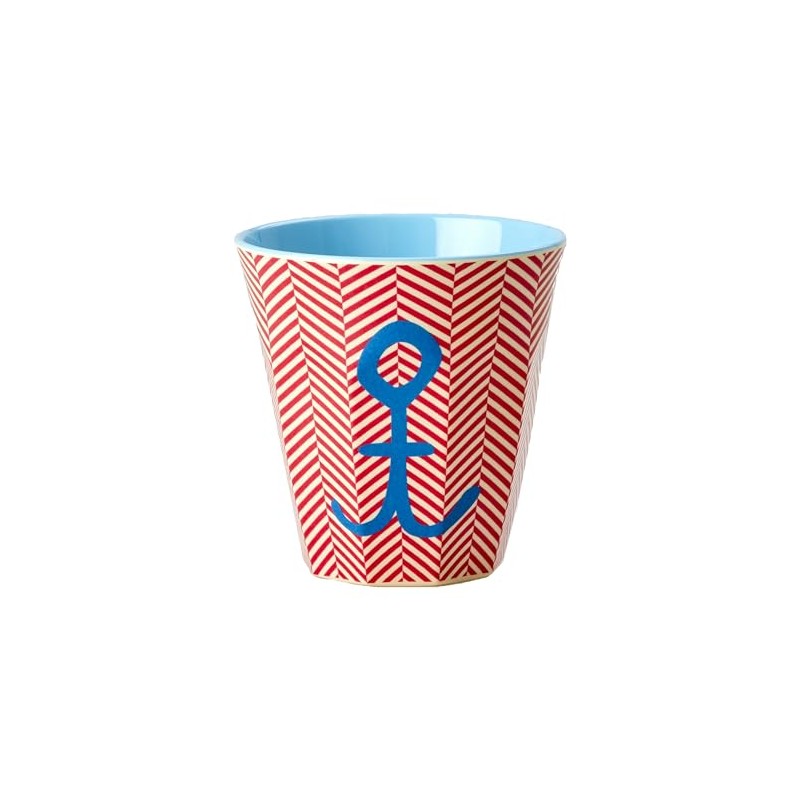Rice Melamine Cup 100% Melamine Anchor Print Medium