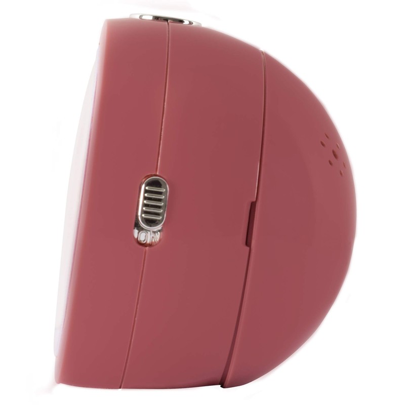 Acctim 15810 Kiera Non-Ticking Sweep Seconds Hand Blush Pink Alarm