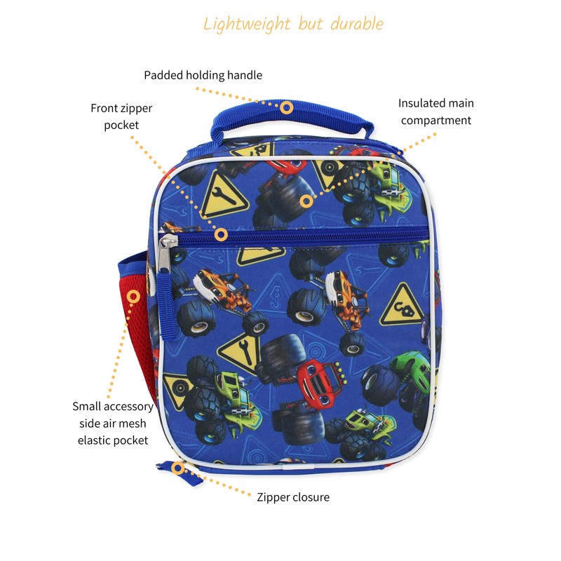 Blaze and the Monster Machines Boys Girls Soft Insulated School
