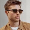 CARFIA Retro Acetate Polarized Sunglasses for Men UV Protection Square