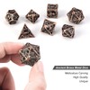 DND Dice,Hollow D&D Metal Dice,Dungeons and Dragons Dice Set with