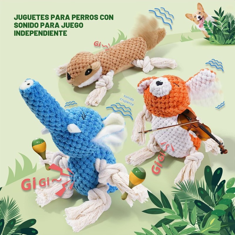 LEGEND SANDY - Juguetes Masticables y Juegos para Perros, Juguete