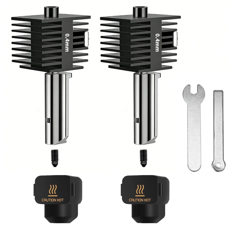 2 Piezas 0.4MM de Hotend de Impresora 3D para A1/A1