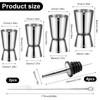 Cocktail Jigger Measuring Cup Stainless Steel Bar Measure 3cl/4cl/5cl/6cl Gin