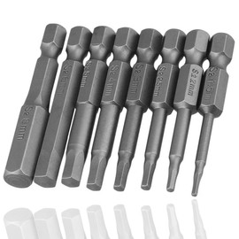HaoTrade 8-Piece Magnetic Screwdriver Kit, Hex Screwdriver Bits Set, 1/4 Inch Hex Shank Electric Hexagon Screwdriver Bit Set Tools Repair Set - 50 mm