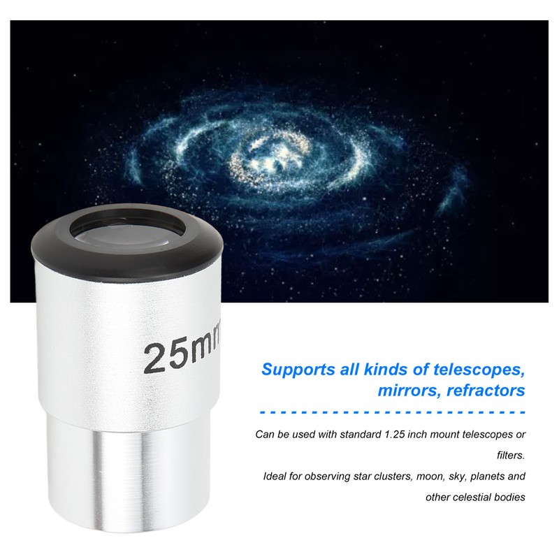 1.25 Inch Telescope Eyepiece 25mm Focal Length Eyepiece Astronomical Telescope