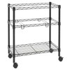 Alera Two-Tier File Cart for Front-to-Back + Side-to-Side Filing, Metal,