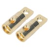 Pair Power Battery O Ring Terminals Brass Gold Plated High