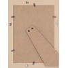 A4 Paper Frame 9011N UV Protection Acrylic with Wall Hooks