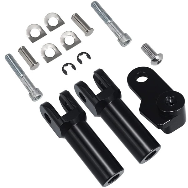 WOWTK Passenger Footpeg Mount Kit fits for Harley Softail 2012-2017