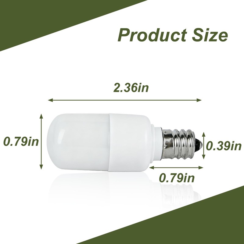 RUB0B0SHOP 17431000000176 Refrigerator Light Bulb Replacement for Insignia/Midea Refrigerator, Led
