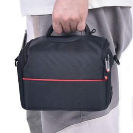FOSOTO SLR Camera Bag Case, Compact Camera Case Bag Anti-shock Compatible for Sony A6000 A7, Nikon Coolpix B500 B600 L340 L330, Canon SX540 M50 Mirrorless Camera and Lense with Extra Rain Cover