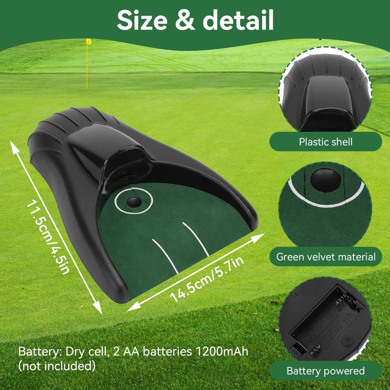 Golf Ball Return Putting Unit, Golf Putting Return Machine Golf