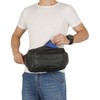 ZZNICK Large Size Genuine Leather Fanny Pack/Waist Bag/Organizer with Adjustable