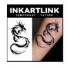 INKARTLINK Tattoo Tech, 2 Sheets Large Semi Permanent Tattoo, Temporary
