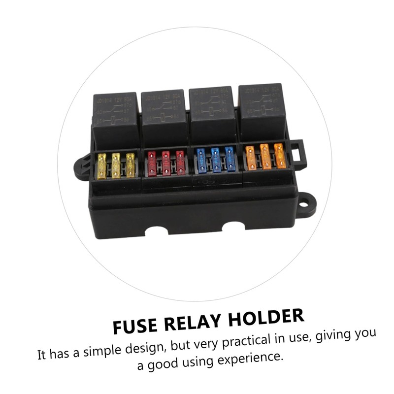 Gatuida 12v 40a Relay Fuse Socket for Car Truck Trailer