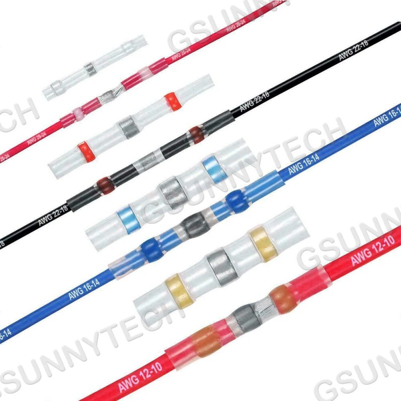 AP 250Pcs Waterproof Heat Shrink Butt Terminals Solder Seal Sleeve