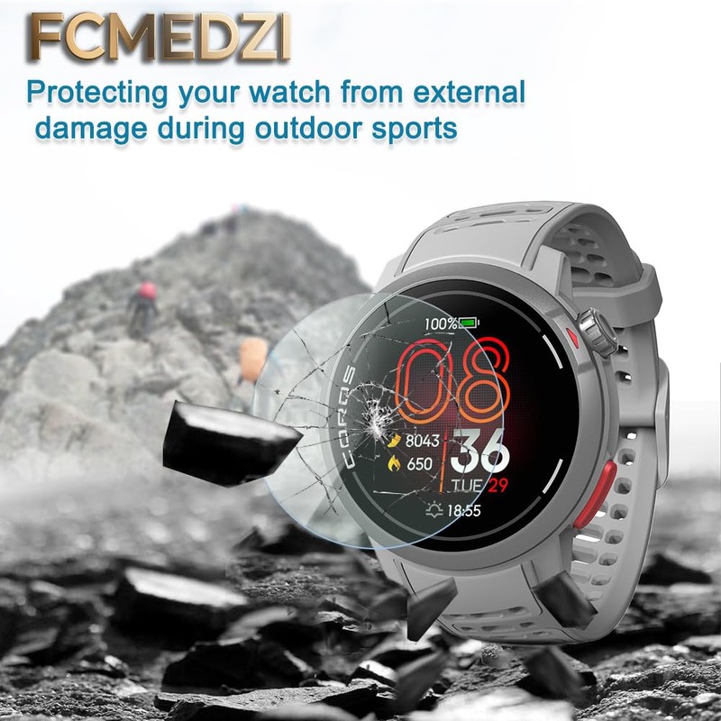 FCMEDZI Tempered Glass Protective film Compatible for Coros Pace Pro