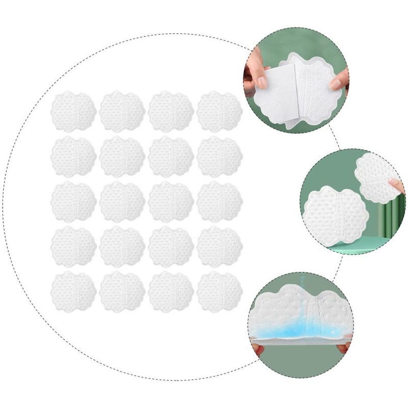 BESPORTBLE 20pcs Underarm Soft and Breathable Armpit for Women Sweat