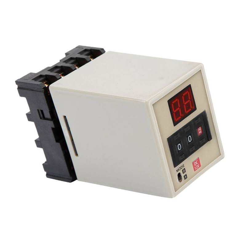 AH3-DM Dual Mode Delay Timer Relay 0.01S-99H LED Display (DC