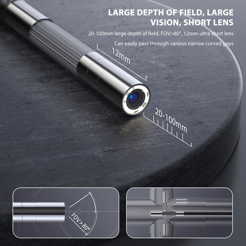 USB Endoscope 2MP HD IP67 Waterproof Pipe Inpsection Camera with