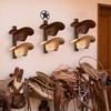 P-ALADIN Cowboy Hat Holder, Cowboy Hat Rack for Wall, 6-Piece