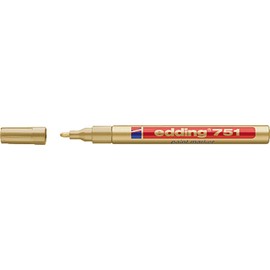 Edding 4-751053 - 751 Paint Marker Gold PK10
