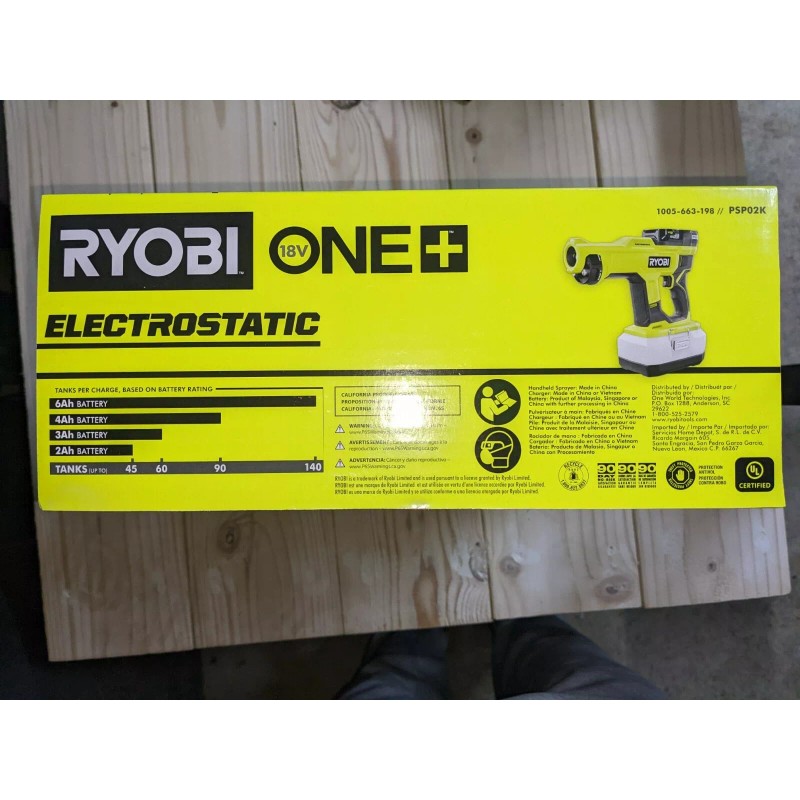 Ryobi New Ryobi One+ 18V ElectroStatic Handheld Sprayer Kit w/