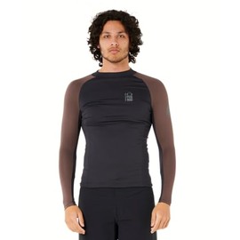 Rip Curl Men's Standard Search UPF 50 Performance Long Sleeve Rashguard, Rock