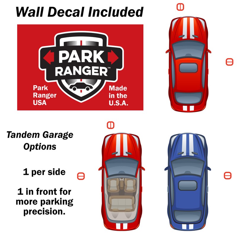 Park Ranger 1 pcs: U.S.A. Made Garage Parking Aid Bright