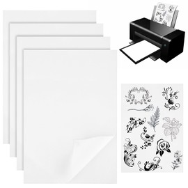 6 Pcs Stick and Stitch Embroidery Paper Adhesive Water Soluble Stabilizer for Embroidery Dissolvable Embroidery Transfer Paper Printable Fabric Stabilizer for Transferring Embroidery Patterns