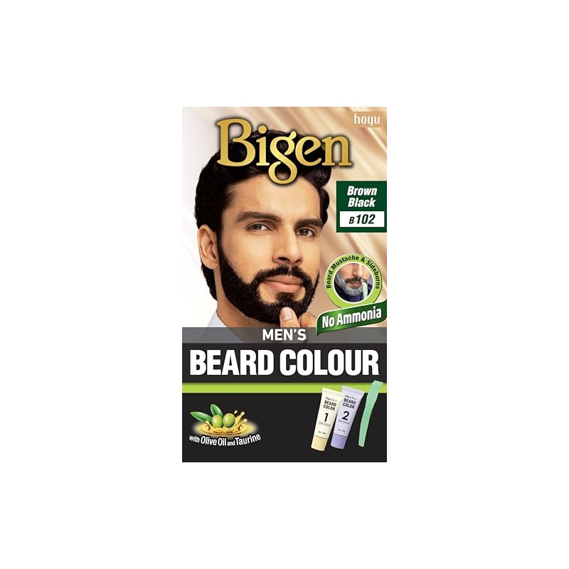 Bigen B102 Coloración para Barba y Bigote, Negro Natural