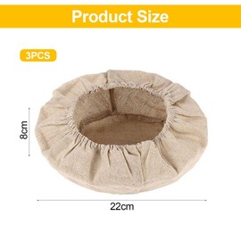 HINFHI 3 Pieces Dough Fermentation Cloth Cover, Baking Tools, Bread Making Accessories, Kitchen Supplies.