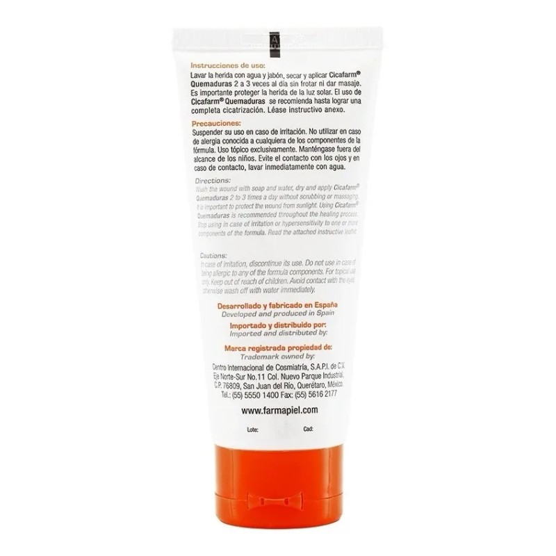 Crema Cicatrizante Para Quemaduras Superficiales Cicafarm Q