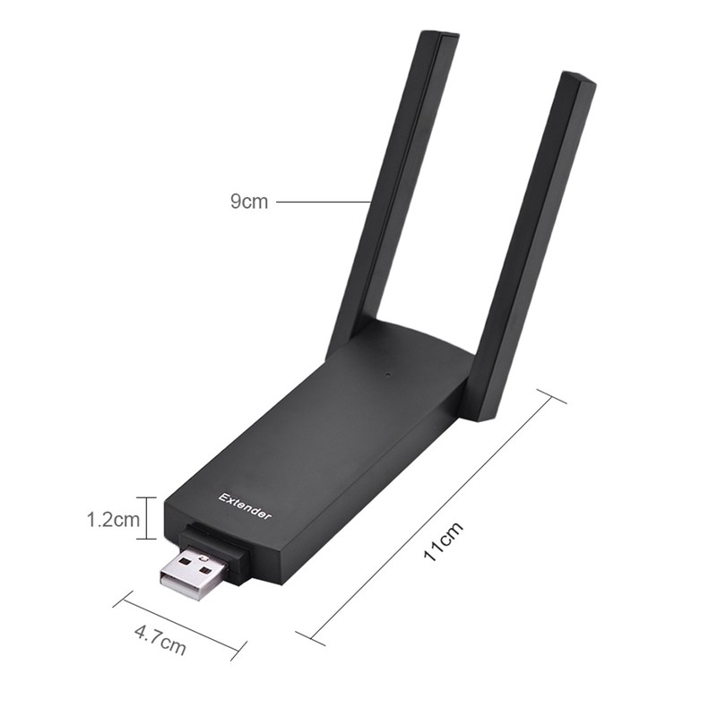 Portable 300M Dual Antenna USB WiFi Signal Range Extender Wireless