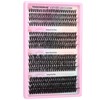 TOOCHUNAG Lash Extension Kit 384pcs Wispy Lash Clusters Kit 30D+40D+50D+60D
