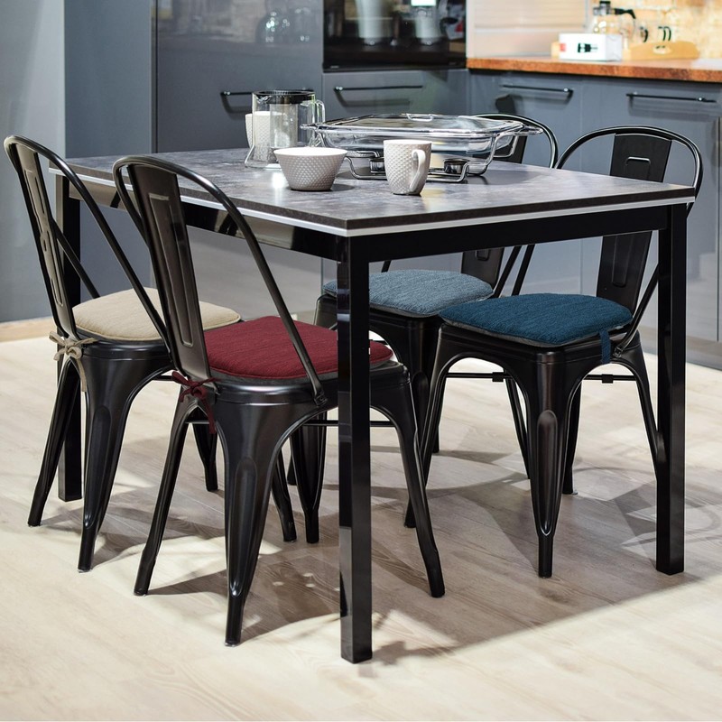 baibu Super Soft Metal Dining Chair Pads Set of 2,