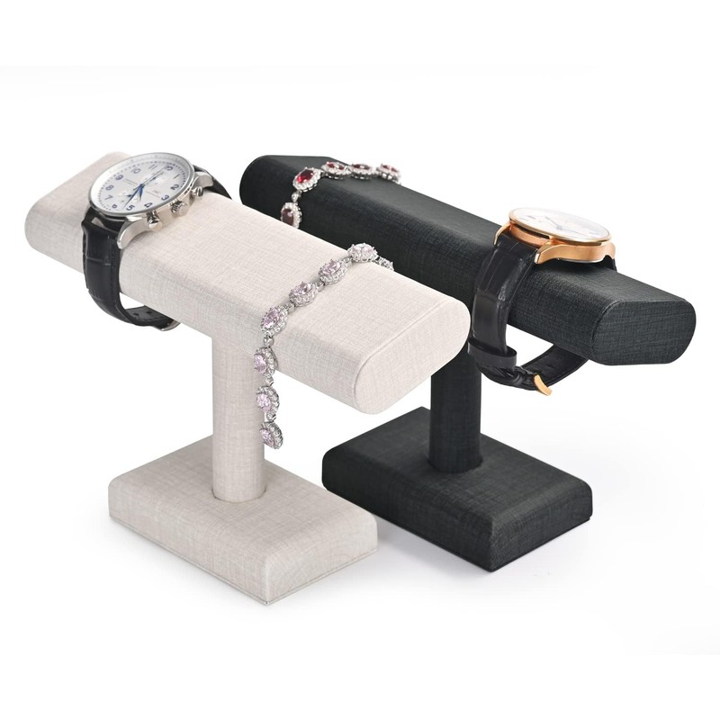 Oirlv PU07702 PU Leather Wristwatch Stand, For 2-4 Pieces, Luxury,