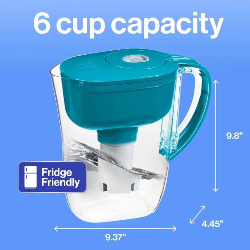 Brita Metro Water Filter Pitcher with Smartlight – BPA-Free +