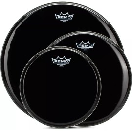 Remo Ambassador 3-pc Tom Pack - 10"/12"/16" - Ebony
