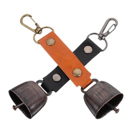 WOONEKY Travel Essential: 2pcs Bear Bell Hangings Noise-producing Bells for Outdoor Hiking and Camping
