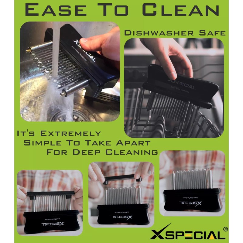 XSpecial Meat Tenderizer Tool 48 Blades Stainless Steel - Kitchen