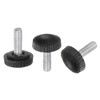 uxcell 20pcs M4 x 12mm Metric Male Thread Knurled Knobs,
