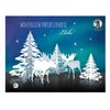 Ursus 17200001 Winter Paper Scenery, Elk, White, 4 Sheets of