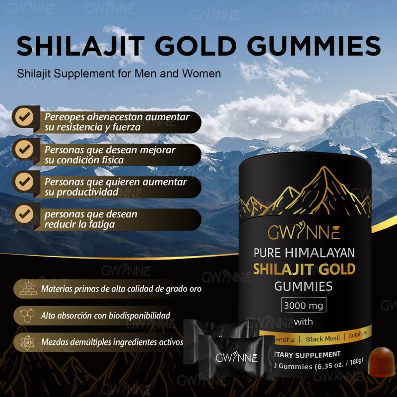 Gwynne Himalayan Pure Himalayan Gummies 3000mg Apto Para Hombres Y