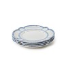 Two's Company French Blue Bamboo Touch Dinner Plates, 11-Inch, Set