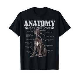 Anatomy Of A Great Dane Funny Cute Dog Mom Dad T-Shirt