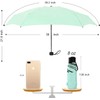 WAUPPY Small Travel Umbrella Compact for UV Protection Light Purse